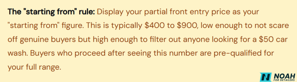 starting from rule for genuine buyers starting from rule for genuine buyers