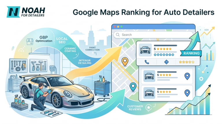 google maps rankings for auto detailers 2026 by Noah For Detailers