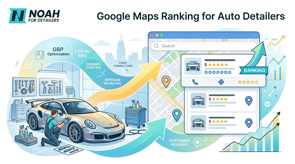 google maps rankings for auto detailers 2026 by Noah For Detailers