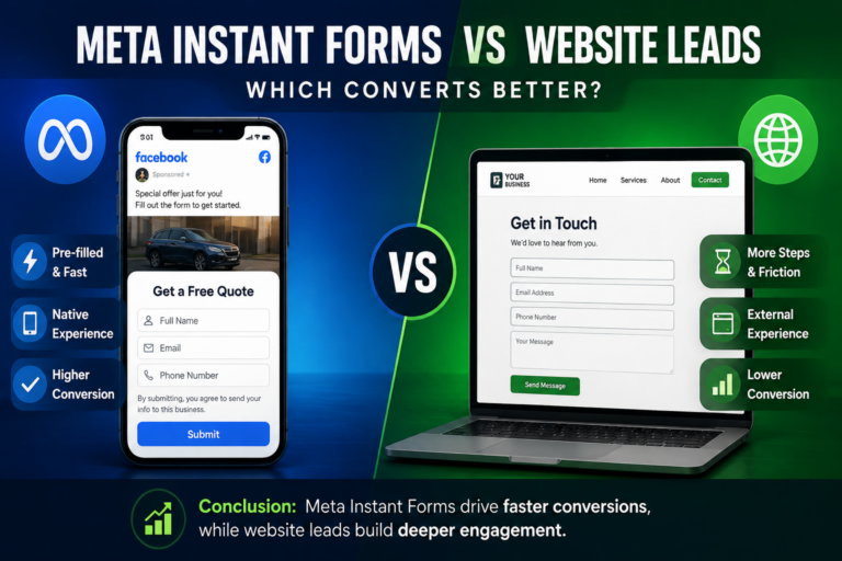 Meta Instant Forms vs. Website Leads: Which Converts Better
